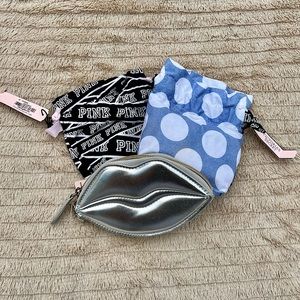 VICTORIAS SECRET 3 IN 1 Pouch Purse BUNDLE